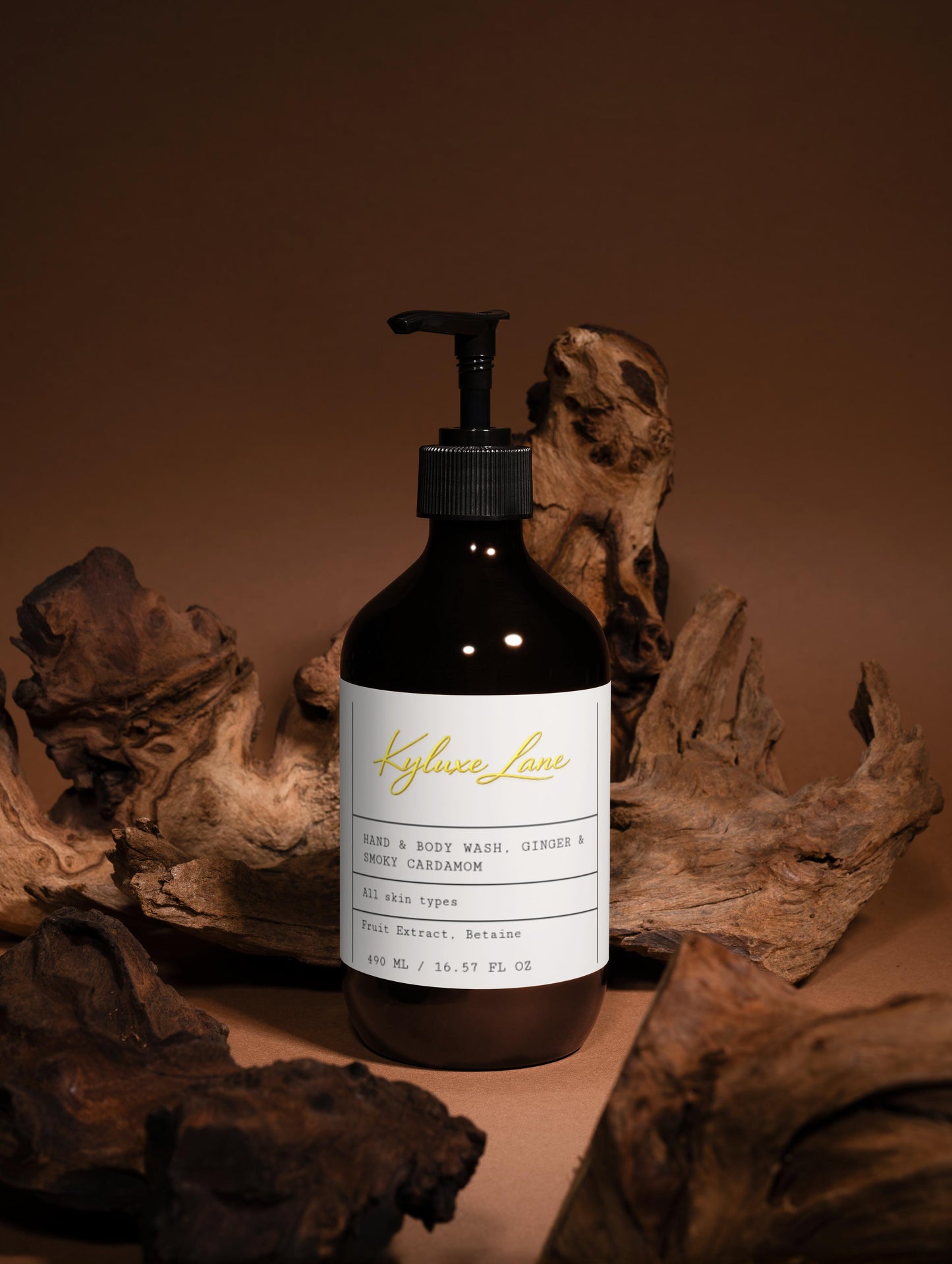 KYLUXE LANE Hand & Body Wash, Ginger & Smoky Cardamom