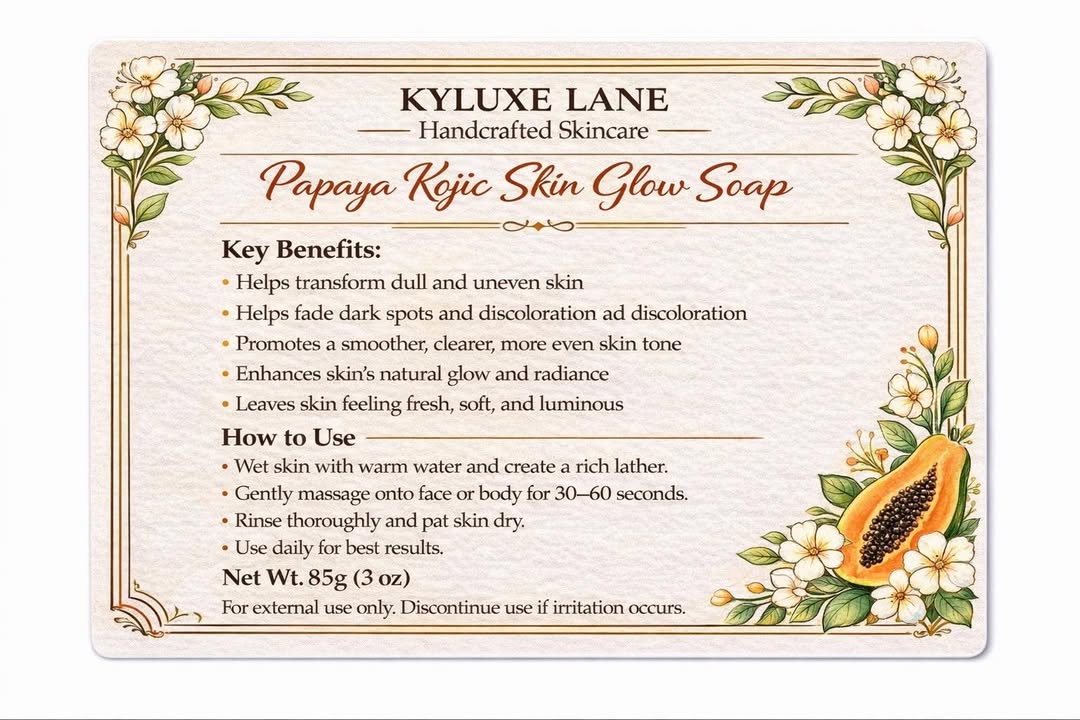 KYLUXE LANE Papaya Kojic Skin Glow Bar - Value Bundles