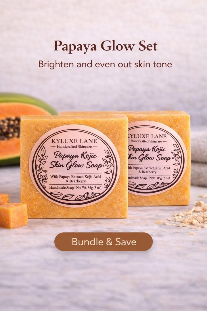 KYLUXE LANE Papaya Kojic Skin Glow Bar - Value Bundles