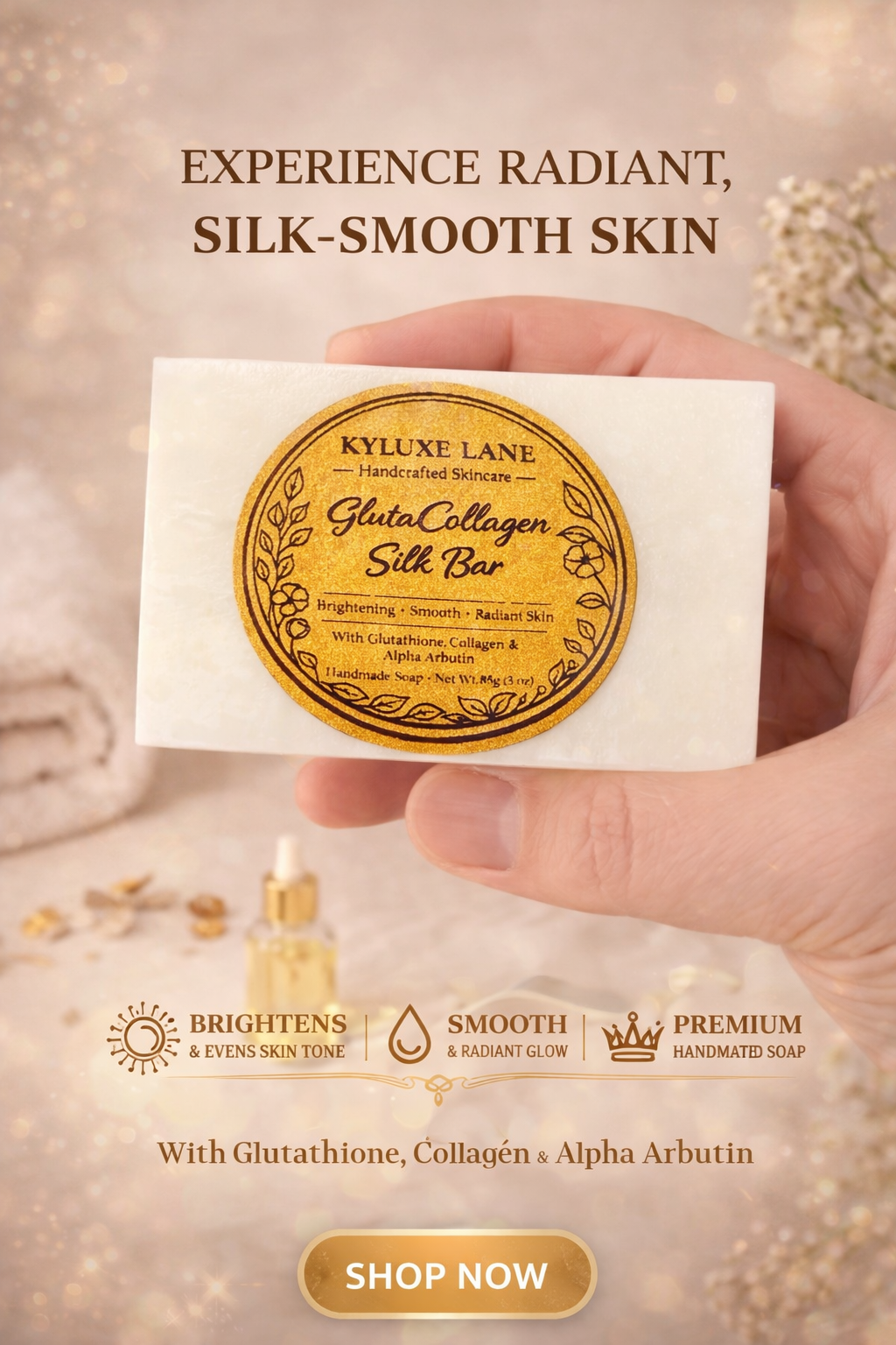 KYLUXE LANE GlutaCollagen Silk Bar - (85G)