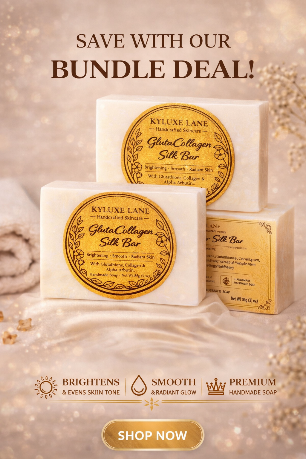 KYLUXE LANE GlutaCollagen Silk Bar - Value Bundles