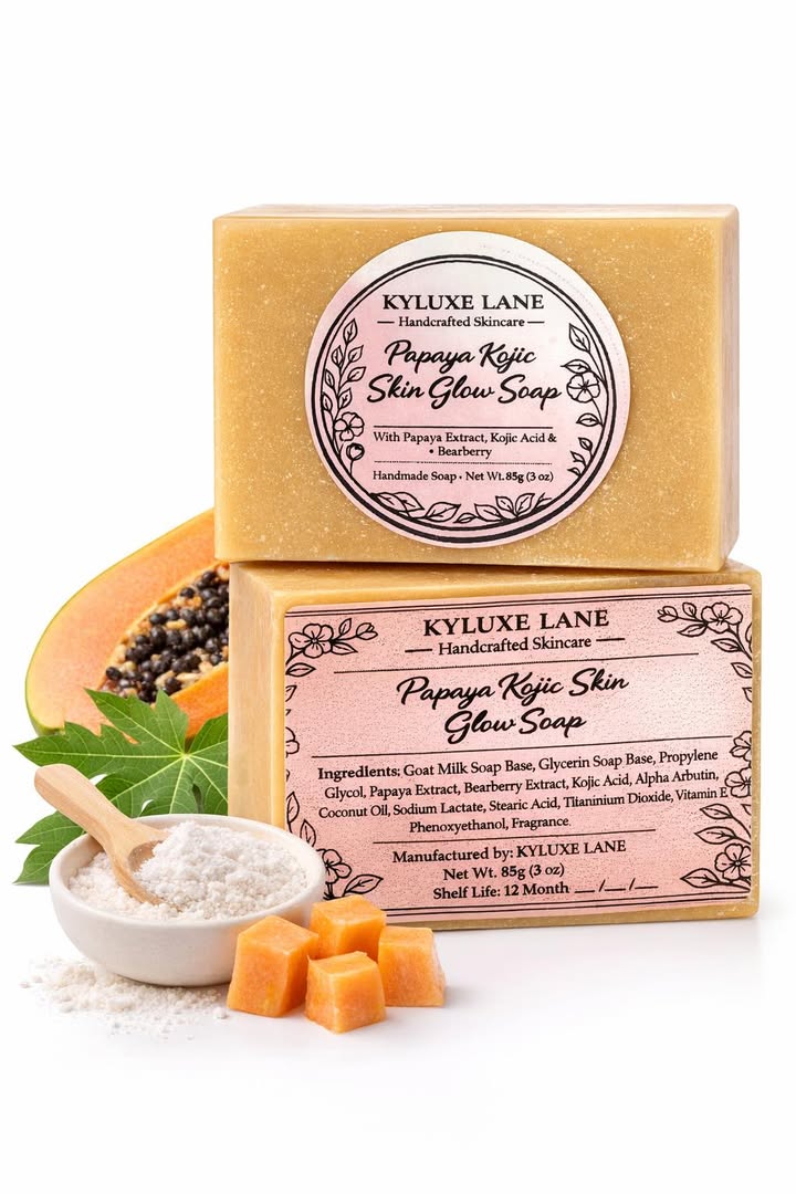 KYLUXE LANE Papaya Kojic Skin Glow Bar - (85G)