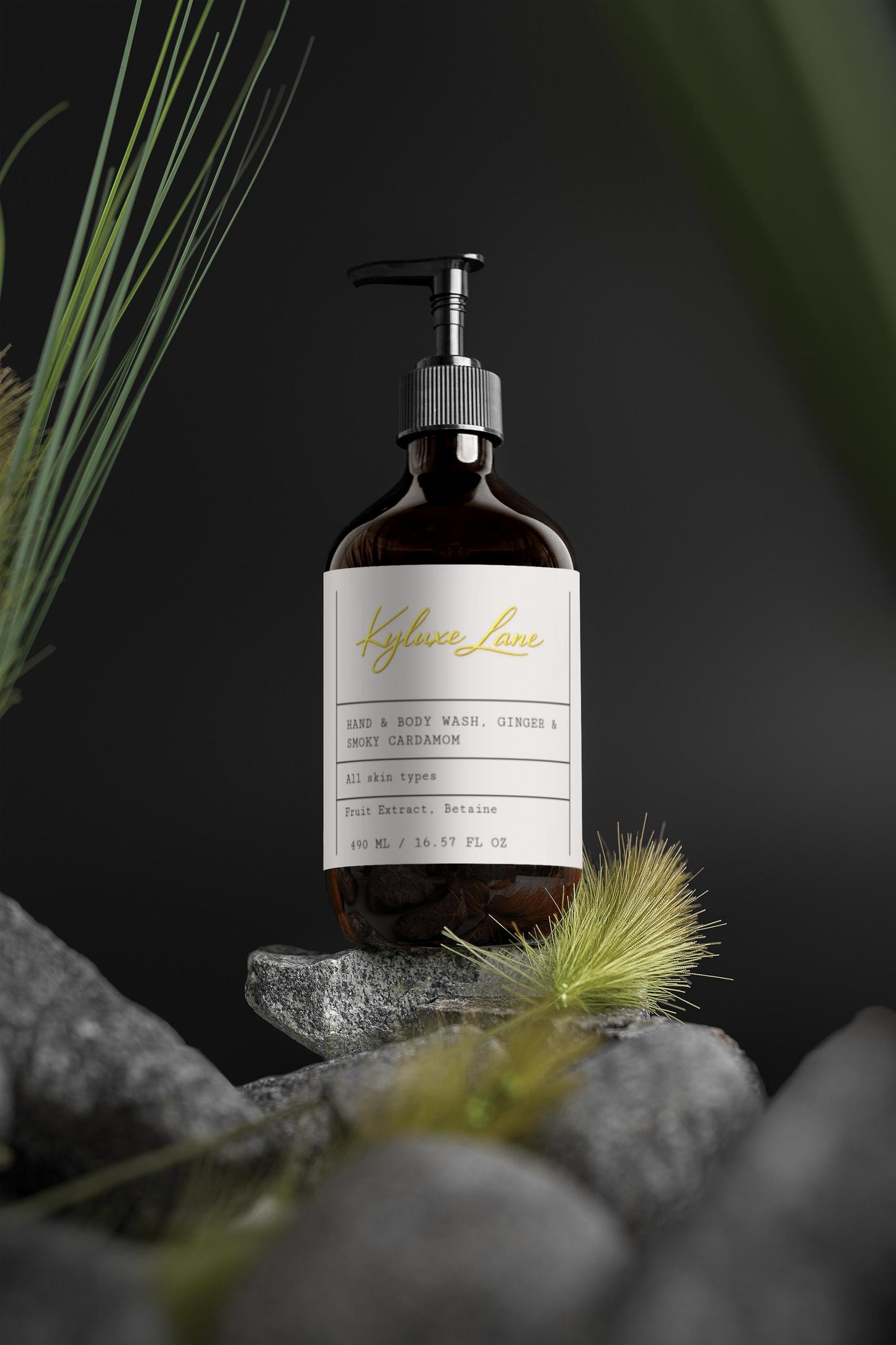 KYLUXE LANE Hand & Body Wash, Ginger & Smoky Cardamom